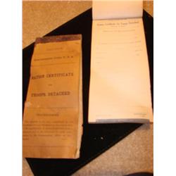 2 Ration Certif. Books (1913, & 1916)