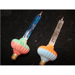 2 vintage Christmas "bubble" lights