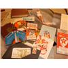 Image 1 : Paper items,ads, photographs,cards,map, fan.
