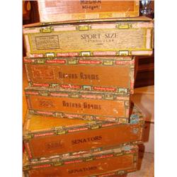 7 cigar boxes