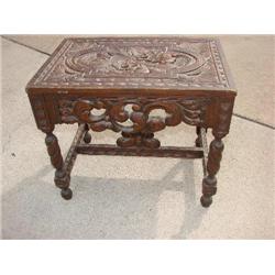 Handcraved wood table, ca:1780-1800 per seller