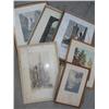 Image 1 : Lg. box of various signed prints, etchings, 7 items
