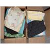 Image 1 : 2 boxes of old fabric & linens
