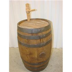 Oak barrel - 17" tall.