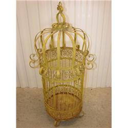 Old metal birdcage