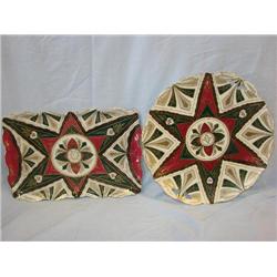 2 plates marked: Old Cordova "Wheelock" Austria