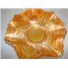 Image 2 : 4 Carnival glass fluted edge bowls