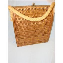 Wine basket-holds 3 bottles of wine