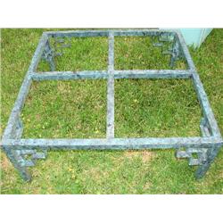 Square metal coffee table, without top