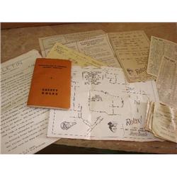 RR & Taft Bus line papers, most date 1951