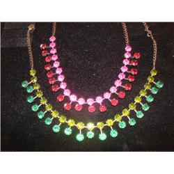 2 Rhinestone necklaces