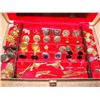 Image 1 : Men's jewelry box filled with cuff links & tie tacks