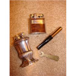 2 Ronson lighters, flame adj. & cig. Holder