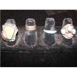 4 sterling rings
