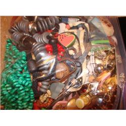 Large bag FILLED with costume jewelry