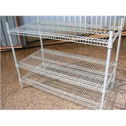 3 tier metal restaurant shelving