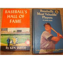2 BaseBall books"Hall of Fame" & "MVP's"