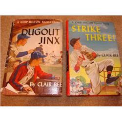2 BaseBall books "Strike Three" & "Dugout Jinx"