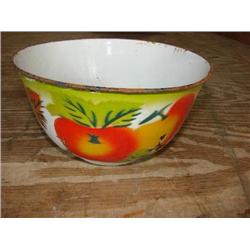 Enamelware fruit bowl