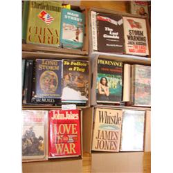 6 boxes of books-mostly Fiction