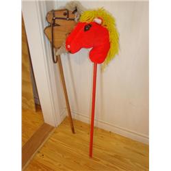 2 Child's Stick Horses