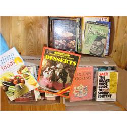 3 boxes of cookbooks