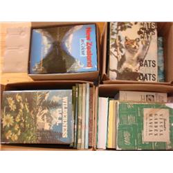 4 boxes of books-Nature, Travel, Garden & Cats
