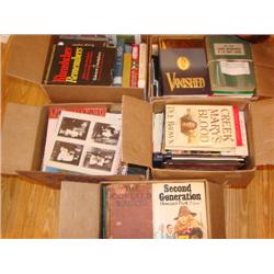 5 boxes of books-includes geneology books