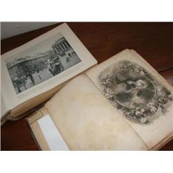 2 Old Books "Shepp's World Photos" "Grahams 1850"