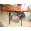 Image 1 : Singer Sewing Machine Base Table w/Wood Top