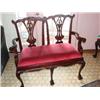 Image 1 : Red Velvet Settee'