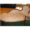 Image 1 : Chaise' Lounge Chair w/gold trim