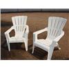 Image 1 : 2 Plastic Adirondack Chairs