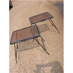 2 Metal Patio Tables