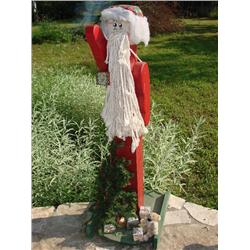 Wood "Santa Collector" porch Santa