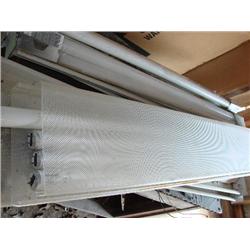 Four 4ft. Fluorescent light fixtures w/bulbs