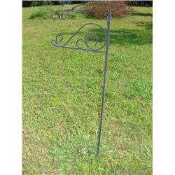 Metal post sign-hang your name/st.number from it