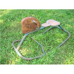 Old Child's Metal Rocking Horse