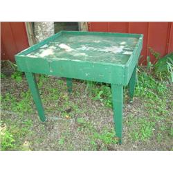 Painted Green Planting Table
