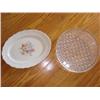 Image 1 : Crystal Platter & Floral Serving Platter