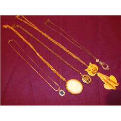 5 necklaces