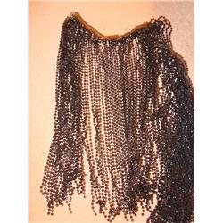 Heavy black beaded "groovey" window bead/shades