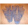 Image 1 : Set of 8 poweder blue water goblets