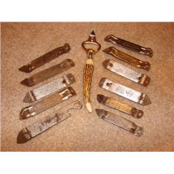 12 Beer Openers-Jax,Lone Star,Falstaff, Schlitz,Pearl