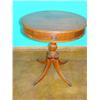 Image 1 : Round Mahogany Table w/drawer