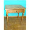 Image 1 : Small oak desk w/drawer & turned legs