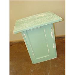 Table made out of old panel doors