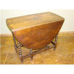Barley Twist Drop Leaf Table