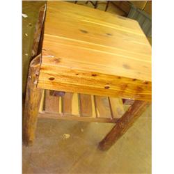 Solid Cedar Kitchen Island