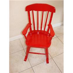 Red Child's Rocker